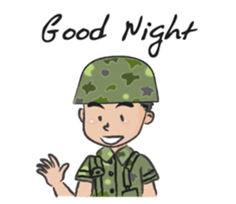 little soldier cute cute sticker #14628317