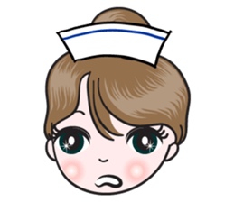 big eyes nurse sticker #14628319
