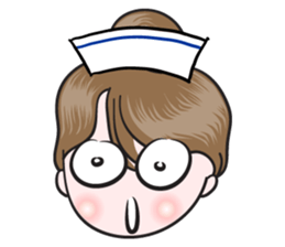 big eyes nurse sticker #14628320