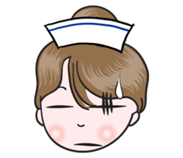 big eyes nurse sticker #14628321