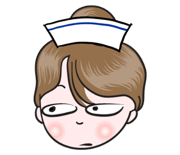big eyes nurse sticker #14628322