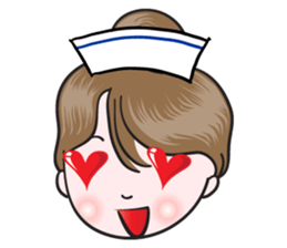 big eyes nurse sticker #14628323