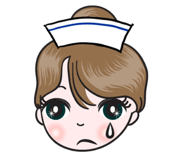 big eyes nurse sticker #14628324