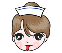 big eyes nurse sticker #14628325