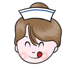 big eyes nurse sticker #14628328