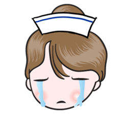 big eyes nurse sticker #14628330