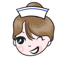 big eyes nurse sticker #14628333