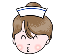 big eyes nurse sticker #14628335