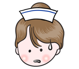 big eyes nurse sticker #14628341