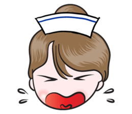 big eyes nurse sticker #14628344