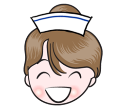 big eyes nurse sticker #14628350