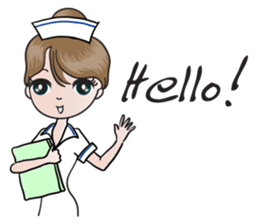 big eyes nurse sticker #14628351