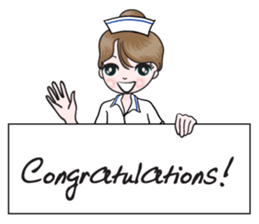 big eyes nurse sticker #14628354