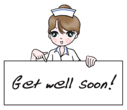 big eyes nurse sticker #14628356