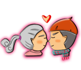 A Little Boy & Girl sticker #14628369