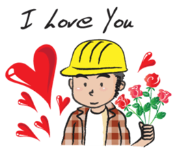 little worker sticker #14629004