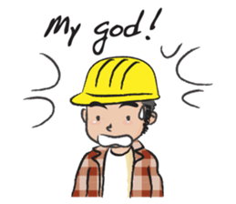 little worker sticker #14629018