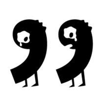 Punctuation Monster sticker #14629670