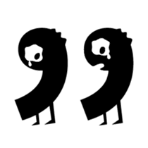 Punctuation Monster sticker #14629670