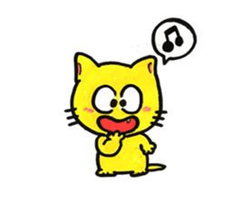 milk cute cat sticker #14630213