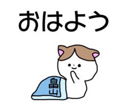 Name sticker Hatakeyama can be used sticker #14630764