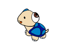 Little turtle MR.SLOWLY sticker #14630911