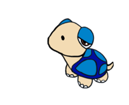 Little turtle MR.SLOWLY sticker #14630913