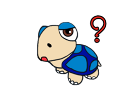 Little turtle MR.SLOWLY sticker #14630915