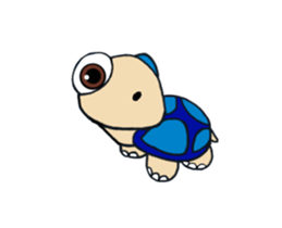 Little turtle MR.SLOWLY sticker #14630917