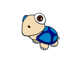 Little turtle MR.SLOWLY sticker #14630921