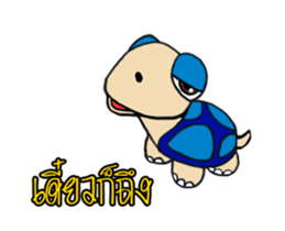 Little turtle MR.SLOWLY sticker #14630922