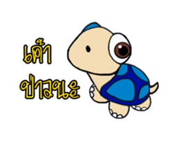 Little turtle MR.SLOWLY sticker #14630923