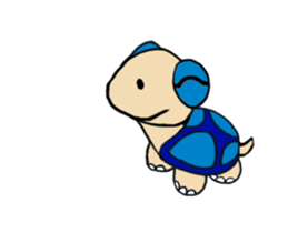 Little turtle MR.SLOWLY sticker #14630924