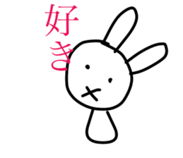 a Rabbit and a bear sticker #14631326