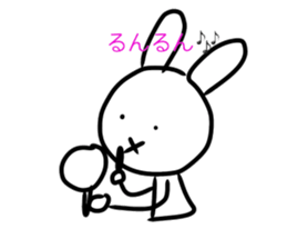 a Rabbit and a bear sticker #14631333