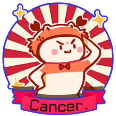 Cancer daily stickers for conversation