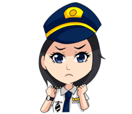 female pilot sticker #14632304