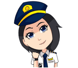female pilot sticker #14632312
