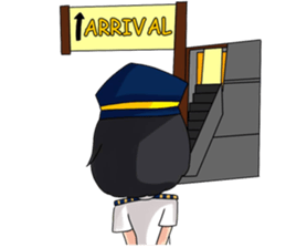 female pilot sticker #14632325