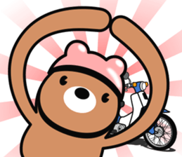Bear rider Sticker sticker #14633132