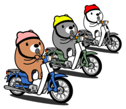 Bear rider Sticker sticker #14633134