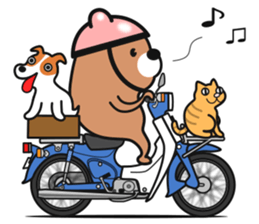 Bear rider Sticker sticker #14633138