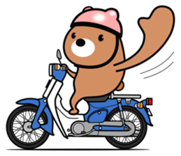Bear rider Sticker sticker #14633141
