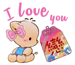 Little Pig Amy~Amulet for love sticker #14633280