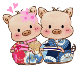 Little Pig Amy~Amulet for love sticker #14633304