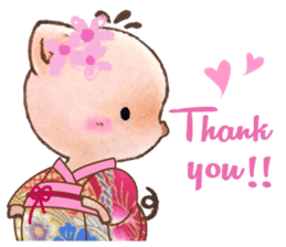 Little Pig Amy~Amulet for love sticker #14633308