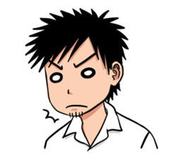 Tee, the serious guy sticker #14633584