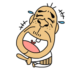 Buttocks chin uncle sticker #14633650