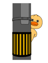 Moving cute Duck sticker #14634168