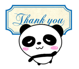 Mischievous cute Panda Honorific edition sticker #14634404